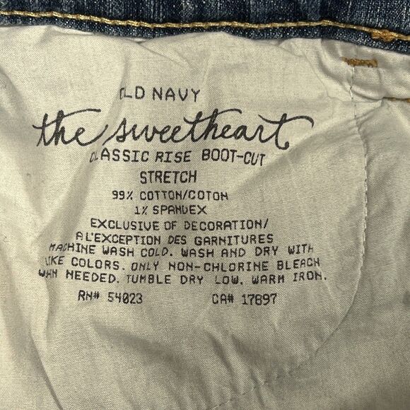 Old Navy The Sweetheart Womens 12R Jeans‎ Bootcut Stretch Denim Pant 34x31 - Picture 13 of 16